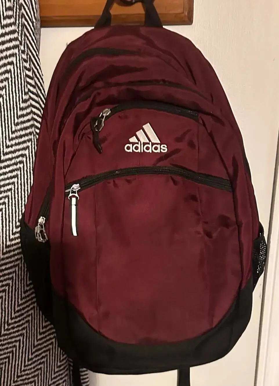 Adidas Striker II Team Backpack Collegiate Burgundy and Black